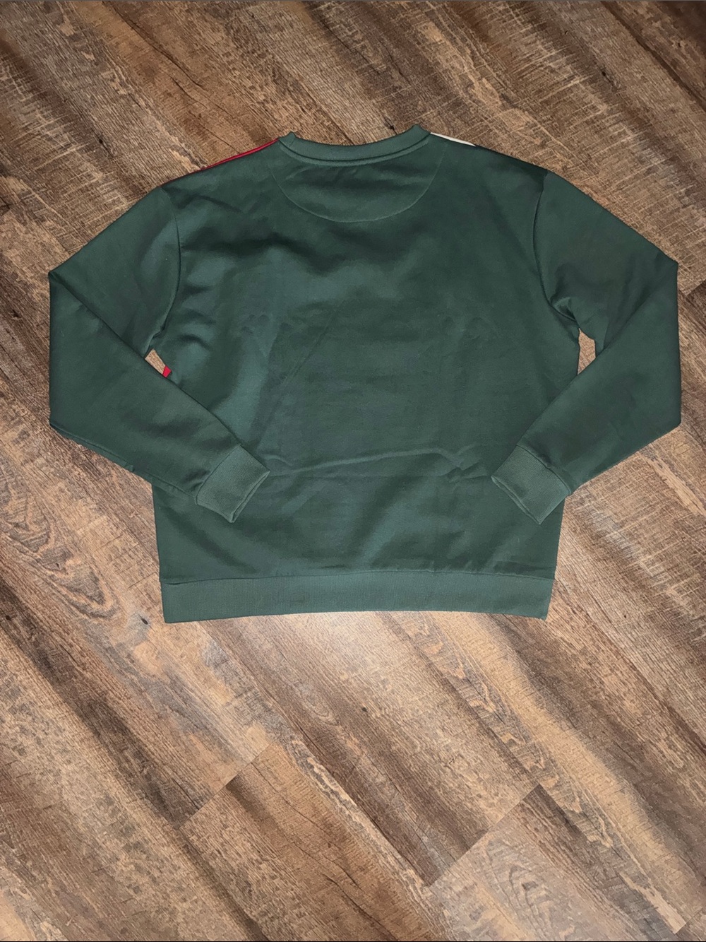 Karl Kani Red, Green & Black Striped Crewneck Sweatshirt - Picture 4 of 4